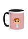 Summer Printed Coffee Mug Black/White 11ounce