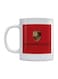 Porsche Logo Printed Mug White/Red/Black 350ml