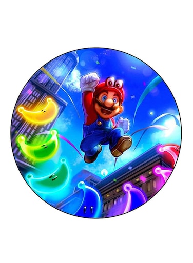 The Video Game Super Mario Printed Fridge Magnet Multicolour