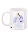 Printed Ceramic Coffee Mug White/Purple