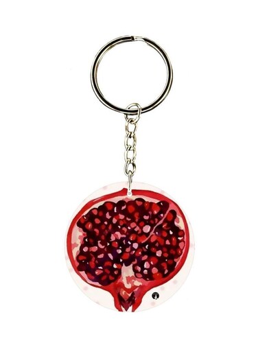 Pomegranate Printed Keychain
