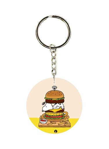 Cartoon Themed Dual Sided Keychain