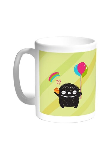 Cartoon Drawing - The Joy Of Eid Printed Coffee Mug White 11ounce