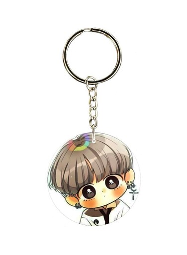 Cartoon Character Printed Keychain