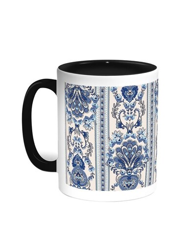 Decorative Drawings Printed Coffee Mug Black/White 11ounce