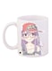 Girl Printed Coffee Mug White/Purple/Red