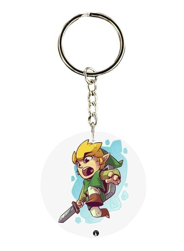 The Legend Of Zelda Video Game Printed Keychain