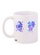 Cartoon Printed Coffee Mug White/Purple/Blue 11ounce