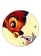 Disney Printed Fridge Magnet Round Multicolour