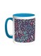 Decorative - Tree Paper Printed Coffee Mug Turquoise/White 11ounce