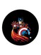 Captain America Printed Fridge Magnet Black/Red/Blue 5.5cm