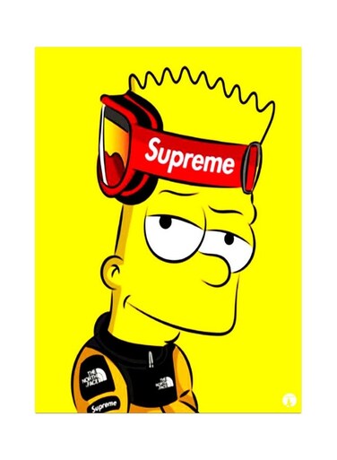 Cartoon Themed Metallic Plate Yellow/Red/Black 20x15cm