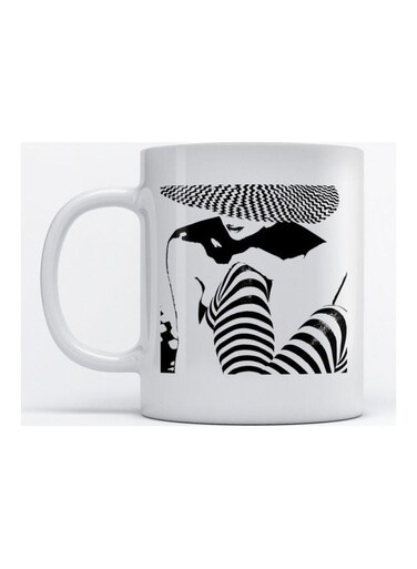 Mug Woman for Coffee and Tea White