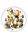 Vintage Art Printed Fridge Magnet Multicolour
