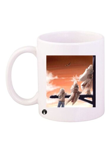Assassin's Creed Printed Mug White/Orange/Brown