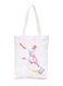 Printed Shopping Tote Bag White