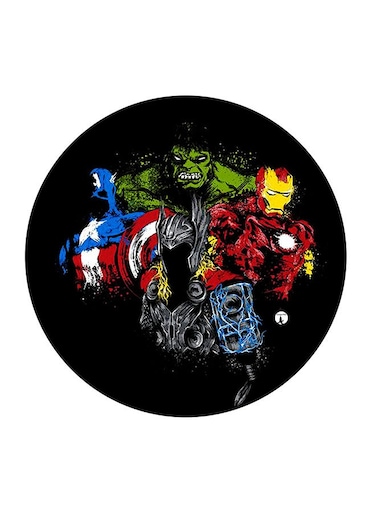 Marvel Superheroes Printed Fridge Magnet Multicolour 5.5 x 5.5cm