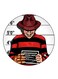 Nightmare On Elm Street Printed Fridge Magnet Multicolour