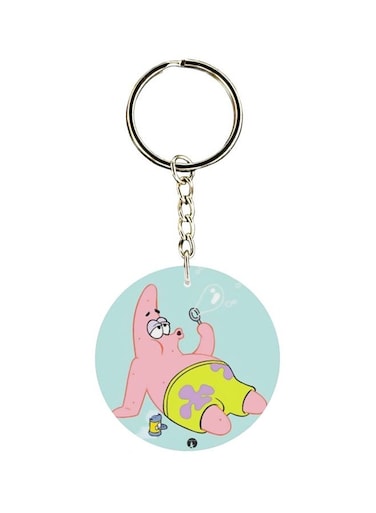 Patrick Star Printed Keychain
