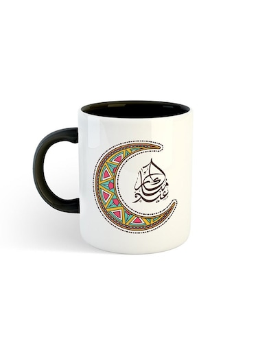 Eid Mubarak Printed Mug White/Black