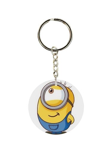 Minion Printed Double Sided Keychain