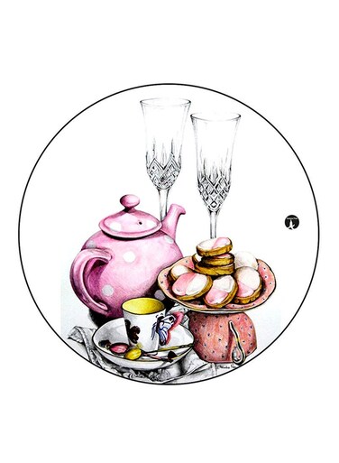 Food Printed Fridge Magnet Round Multicolour