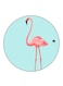 Flamingo Printed Fridge Magnet Multicolour