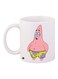 Patrick Star Printed Coffee Mug White/Pink/Green 11ounce