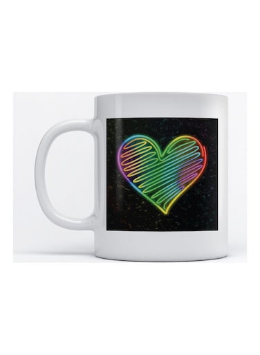 Mug Love&rsquo;s Heart for Coffee and Tea White