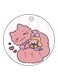 Cat And A Girl Printed Fridge Magnet Multicolour