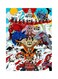 Cartoon Themed Metallic Plate Blue/Red/Grey 20x15cm