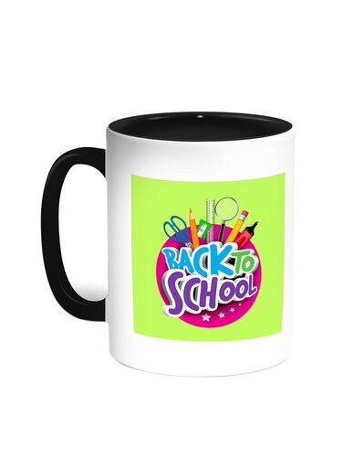 Back To School Printed Coffee Mug Black/White 11ounce