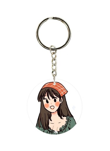 Girl Printed Keychain