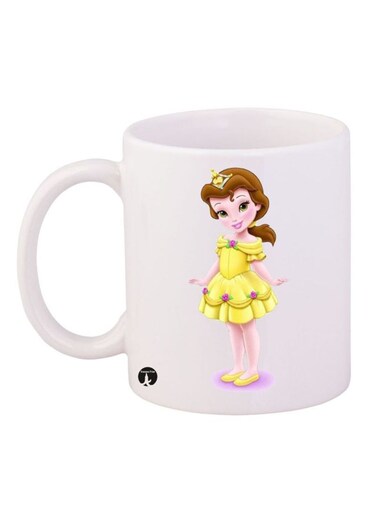 Disney Printed Mug White/Yellow/Brown 12ounce