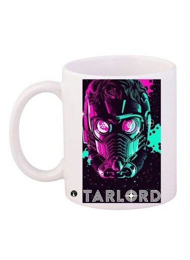 Starlord Printed Coffee Mug White/Purple/Black 11ounce