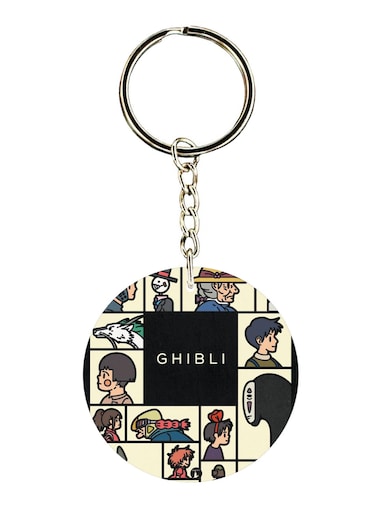 Double Sided Studio Ghibli Printed Keychain
