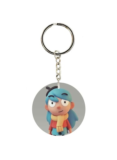 Cartoon Themed Single Sided Keychain
