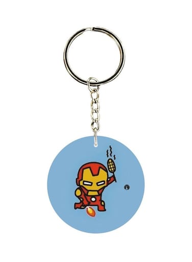 Animie Ironman Printed Keychain