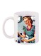 Girl Printed Coffee Mug White/Grey/Blue 11ounce