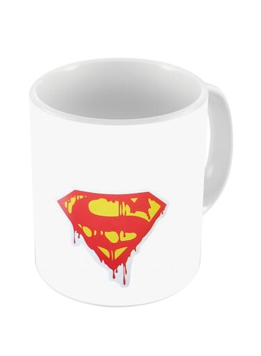 Super Man Printed Ceramic Coffee Mug Multicolour