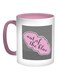 Out Of The Blue Printed Coffee Mug Pink/White/Black 11ounce