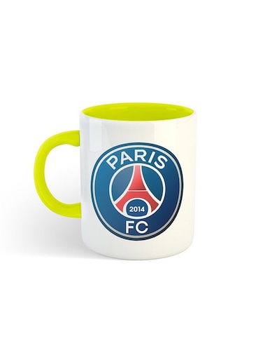 Sport Club Printed Mug White/Yellow