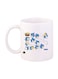 Sonic Video Game Printed Mug White/Blue/Yellow Standard Size