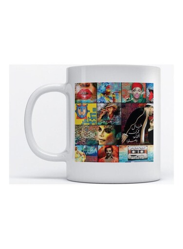 Mug Pop Art for Coffee and Tea White