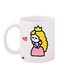 Printed Coffee Mug White/Yellow/Pink