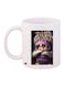 Cartoon Girl Printed Coffee Mug White/Purple/Grey 11ounce