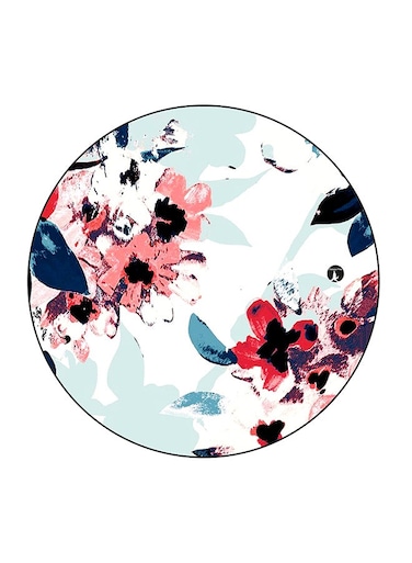 Flowers Printed Fridge Magnet Multicolour 5.5 x 5.5cm