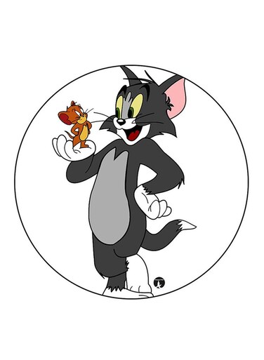Tom And Jerry Printed Fridge Magnet Multicolour