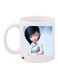 Anime Girl Printed Coffee Mug White/Black/Blue 11ounce