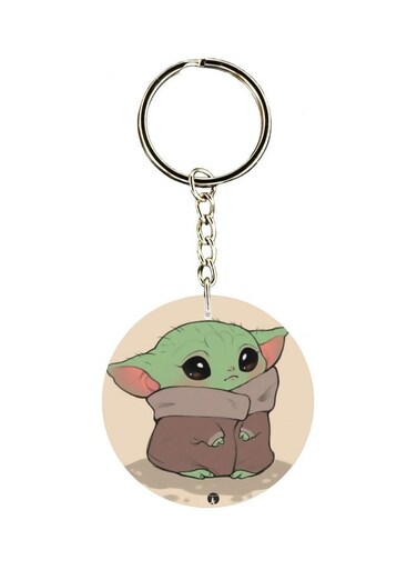 Single Sided Cartoon Themed Keychain